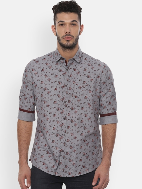 

Van Heusen Sport Men Grey Slim Fit Printed Casual Shirt