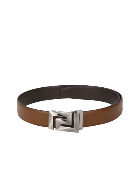

Red Tape Men Tan Brown Textured Leather Belt