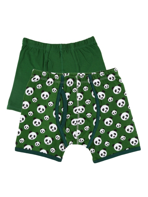 

Claesens Holland Girls Pack of 2 Assorted Boxer-Style Briefs, Green