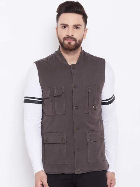

Canary London Men Brown Solid Tailored Jacket