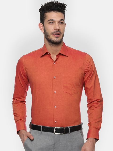 

Van Heusen Men Orange Slim Fit Solid Formal Shirt
