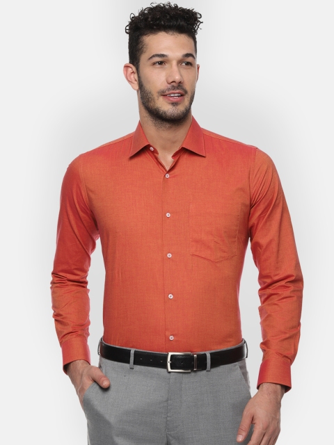 

Van Heusen Men Orange Slim Fit Solid Formal Shirt