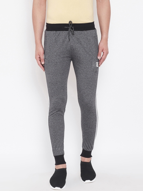 

Duke Men Black Melange Solid Slim-Fit Track Pants