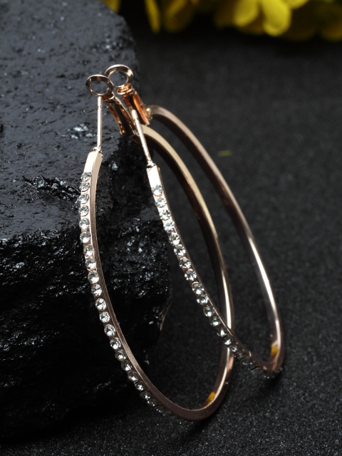 

Ferosh Gold-Toned Circular Hoop Earrings