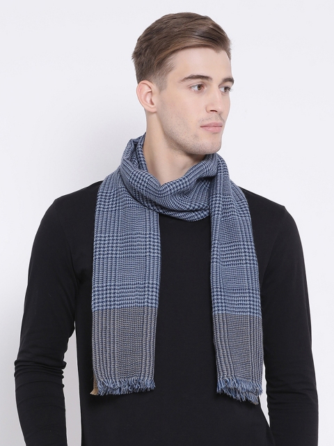 

SHINGORA Men Blue Self-Design Muffler