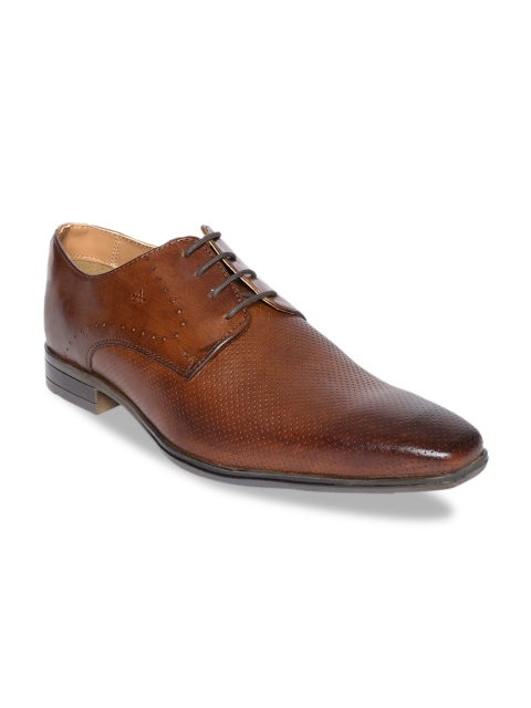 

Arrow Men Tan Brown Textured Leather Derbys
