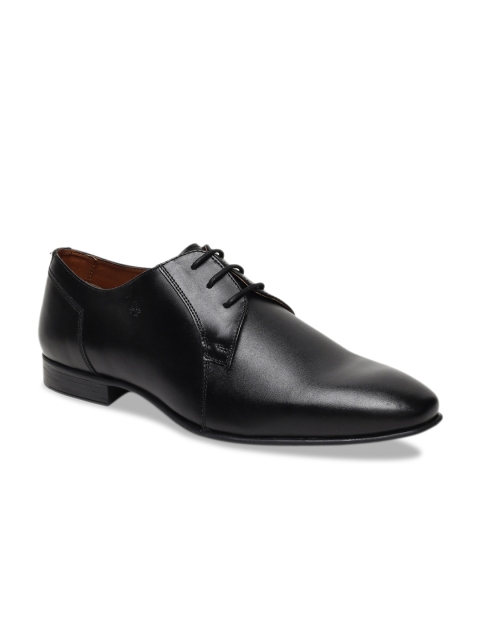 

Arrow Men Black Solid Leather Derbys