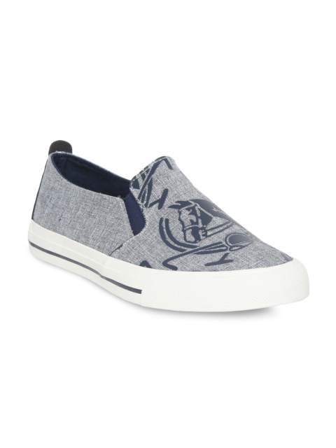 

U.S. Polo Assn. Men Grey Slip-On Sneakers
