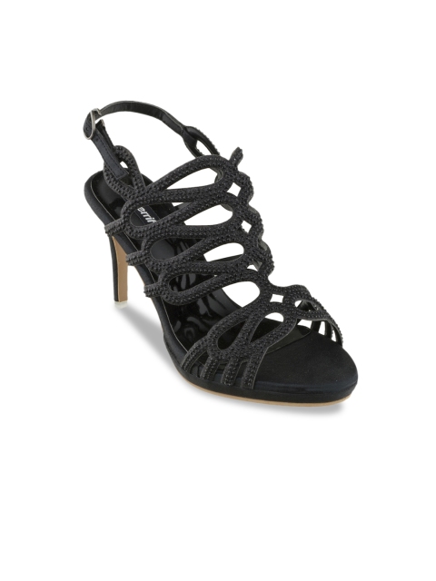 

Sherrif Shoes Women Black Solid Gladiators