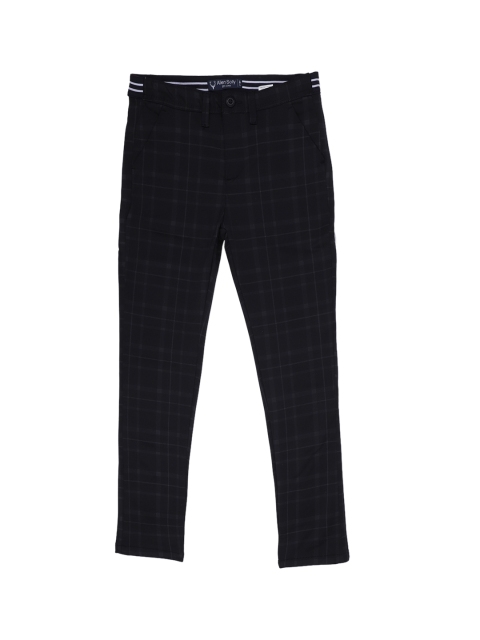 

Allen Solly Junior Boys Black Regular Fit Checked Regular Trousers