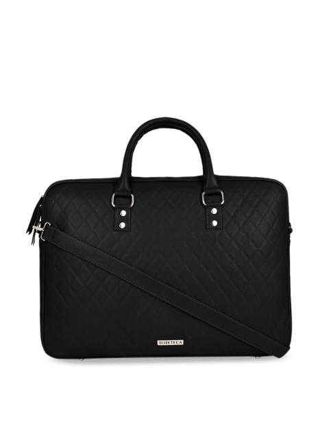 

Toteteca Unisex Black Solid Laptop Bag