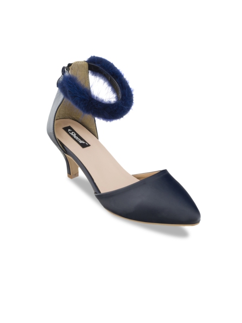 

Sherrif Shoes Women Navy Blue Solid Pumps
