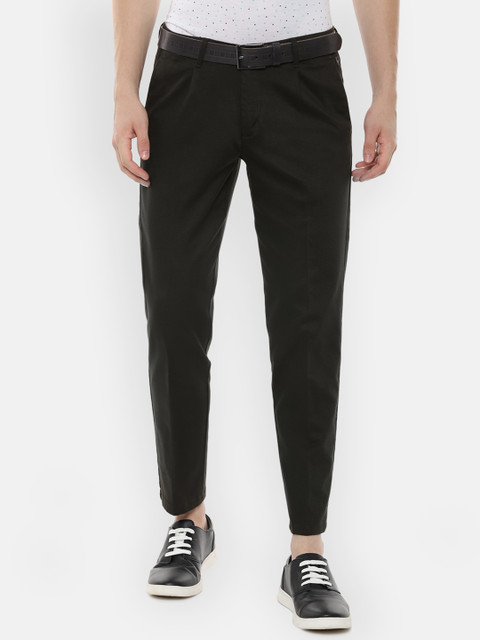 

Allen Solly Men Grey Slim Fit Solid Regular Trousers