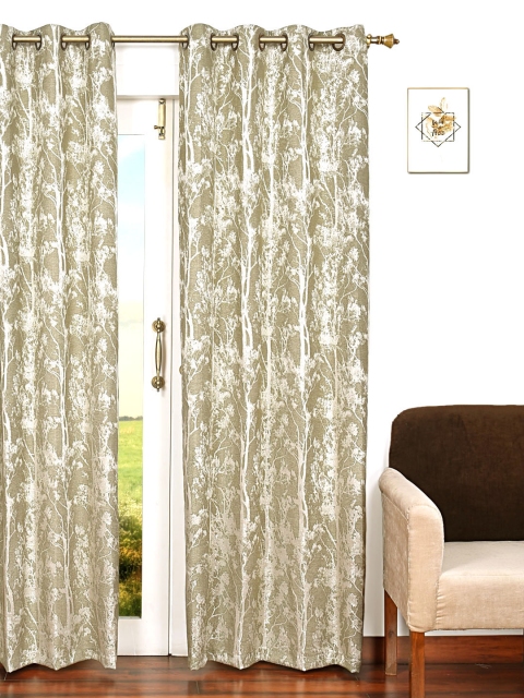 

Ariana Beige & Grey Single Room Darkening Door Curtain
