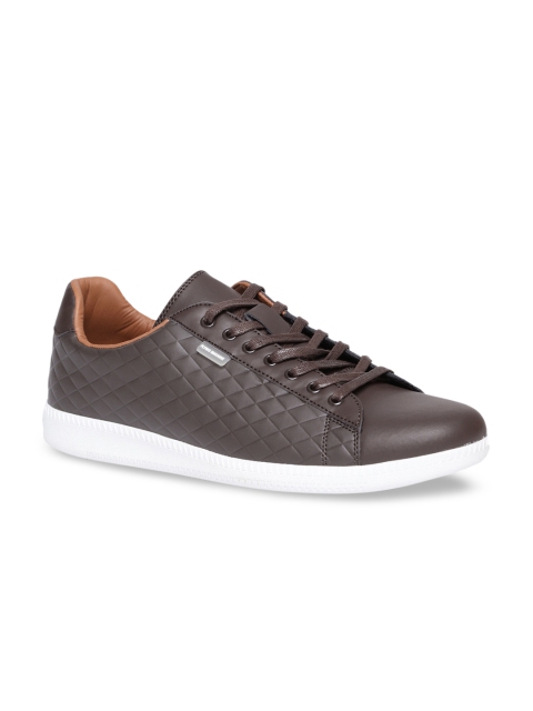 

Flying Machine Men Brown Textured Sneakers