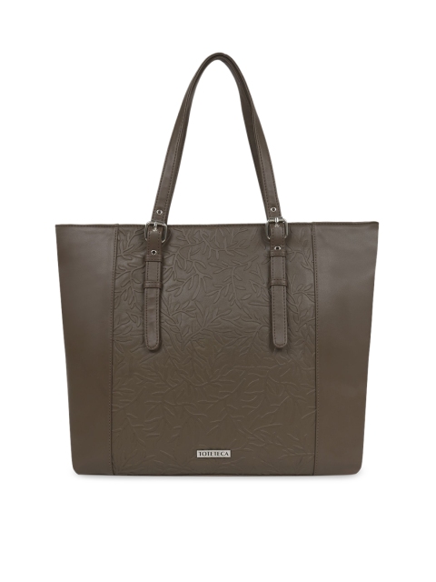 

Toteteca Brown Textured Shoulder Bag