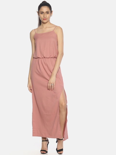 

AARA Women Solid Pink Maxi Dress
