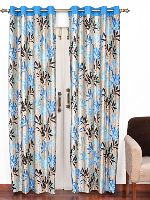 

Ariana Blue Set of 2 Door Curtains