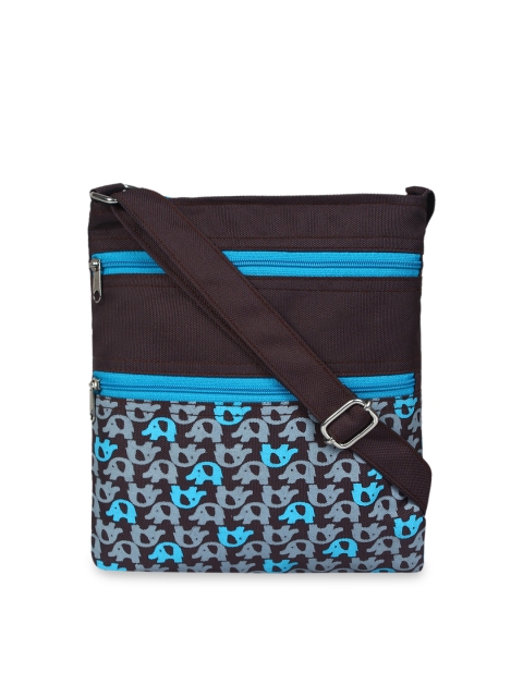 

Anekaant Brown & Grey Printed Sling Bag