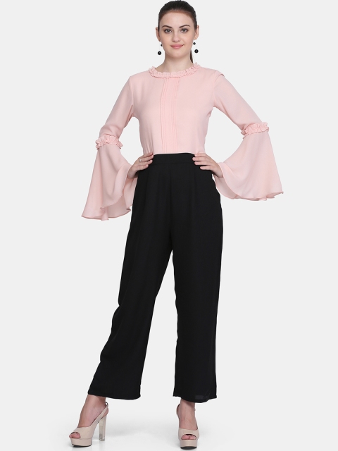 

Eavan Women Pink & Black Solid Culotte Jumpsuit