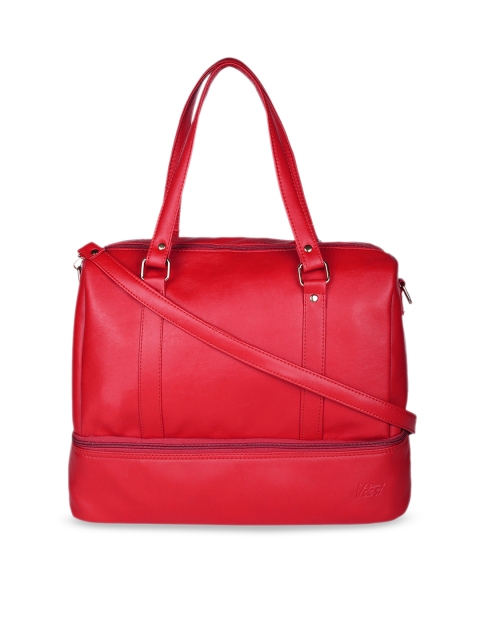 

Vdesi Women Red Solid Duffel Bag