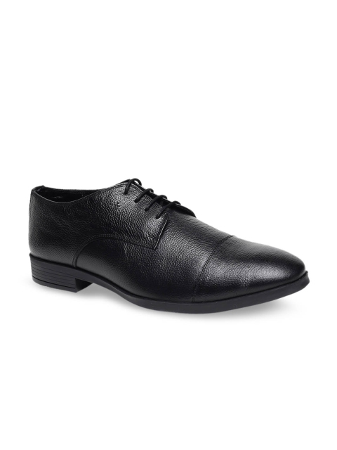

Arrow Men Black Textured Leather Derbys