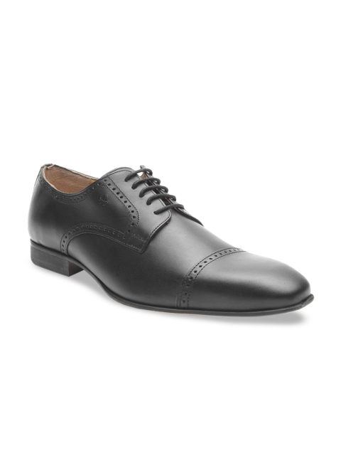 

Arrow Men Black Solid Leather Derbys