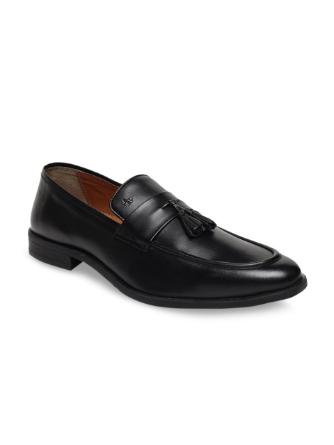 

Arrow Men Black Solid Leather Tassel Loafers