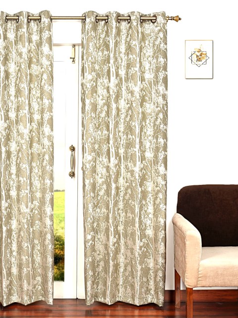 

Ariana Beige Single Room Darkening Long Door Curtain