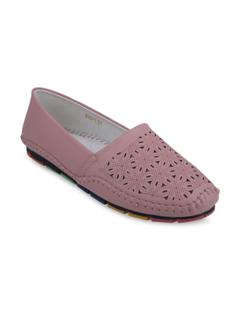 

pelle albero Women Pink Slip-On Sneakers