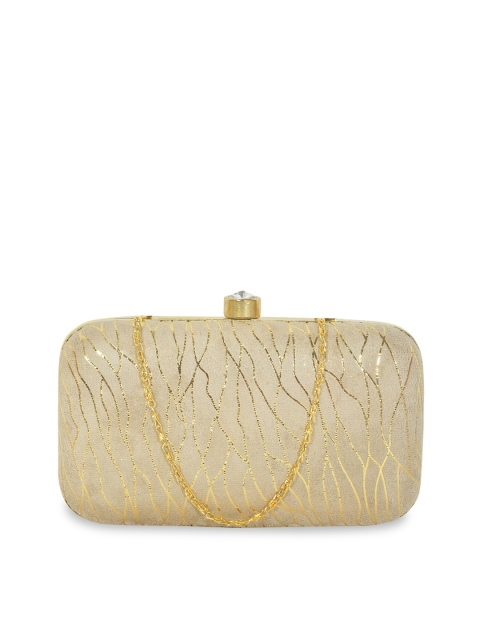 

Diwaah Beige Printed Clutch
