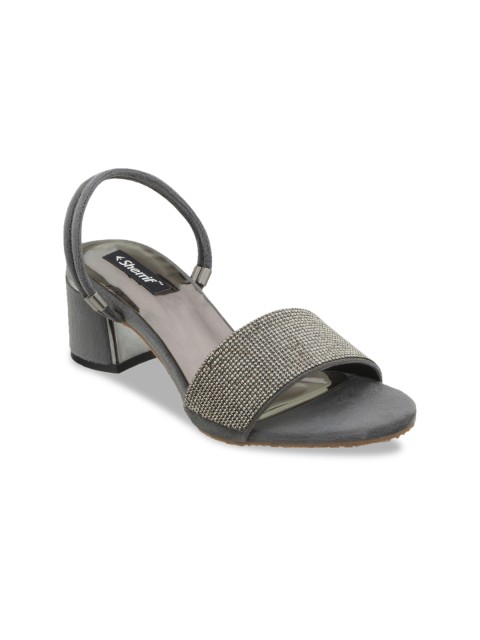 

Sherrif Shoes Women Grey Solid Heels