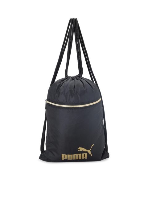 

Puma Unisex Black Seasonal Gym Sack Water-Resistent Shoe Bag