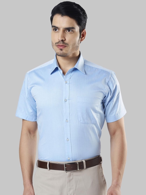 

Raymond Men Blue Regular Fit Printed Formal Shirt
