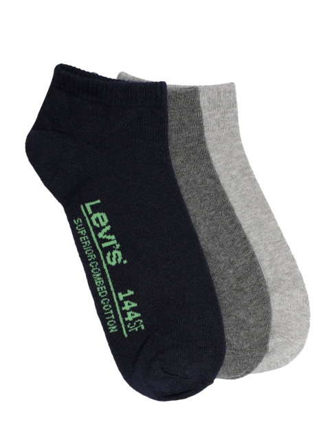 

Levis Men Pack of 3 Assorted Ankle-Length Solid Socks