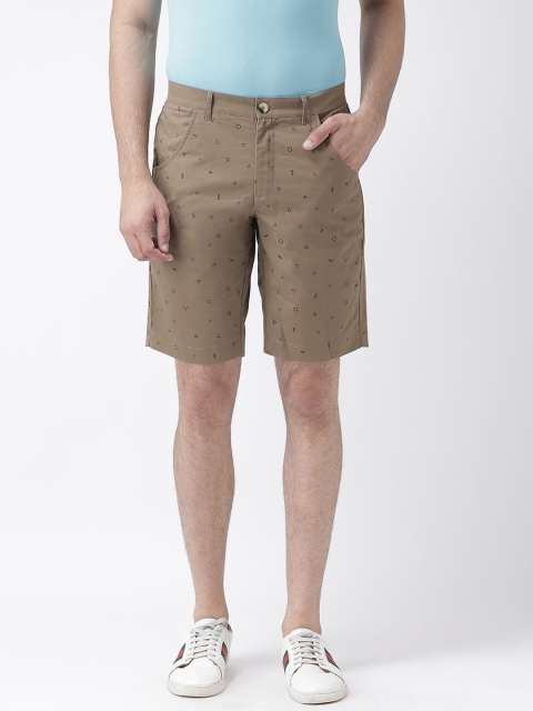 

Leo Sansini Men Brown Printed Regular Fit Regular Shorts