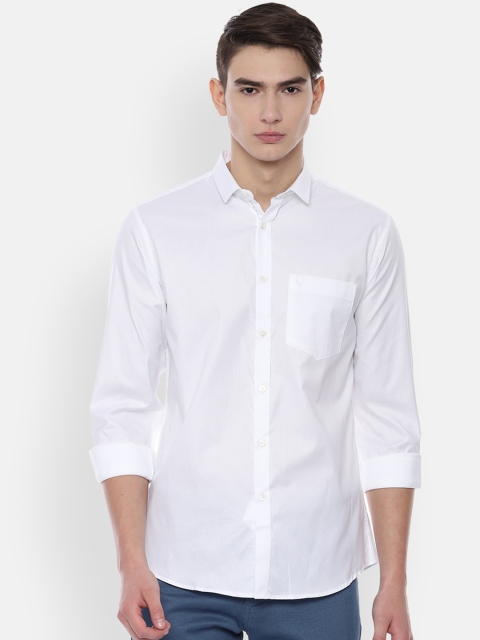 

Allen Solly Men White Slim Fit Solid Casual Shirt