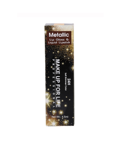 

MAKE UP FOR LIFE Pink Always on New Metallic Finish Liquid Lipstick 4.5 ml