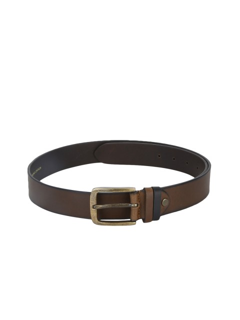 

Red Tape Men Brown Solid Leather Belt, Tan