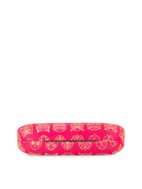 

Chumbak Unisex Pink & Yellow Printed Sunglasses Case