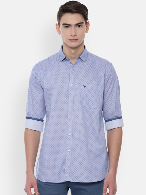 

Allen Solly Men Blue Slim Fit Printed Casual Shirt