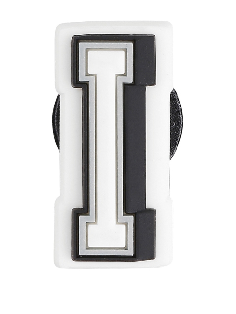 

Crocs Unisex White & Black Letter I Jibbitz Shoe Charm