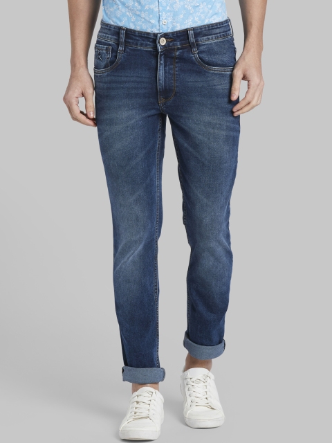 

Parx Men Navy Blue Regular Fit Mid-Rise Clean Look Jeans