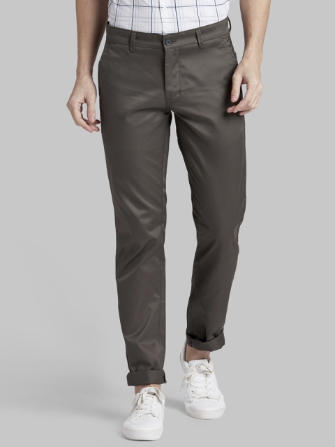 

Parx Men Brown Regular Fit Solid Regular Trousers