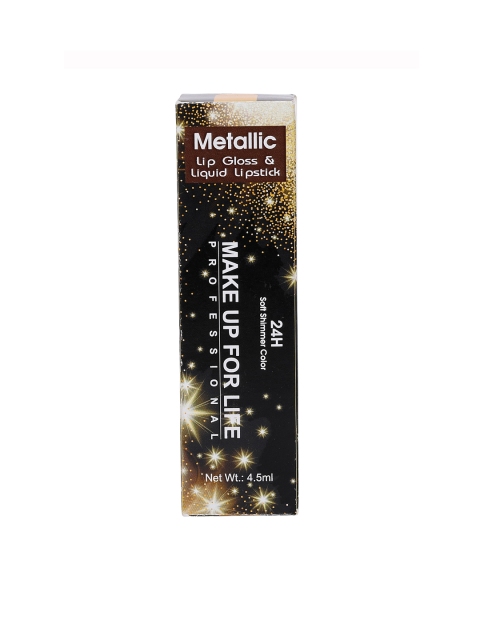 

MAKE UP FOR LIFE Pink Always on New Metallic Finish Liquid Lipstick 4.5 ml
