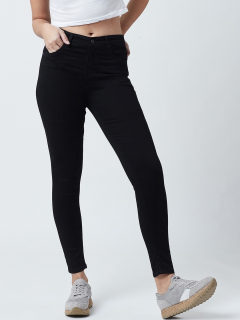

Devis Women Black Skinny Fit High-Rise Clean Look Stretchable Jeans