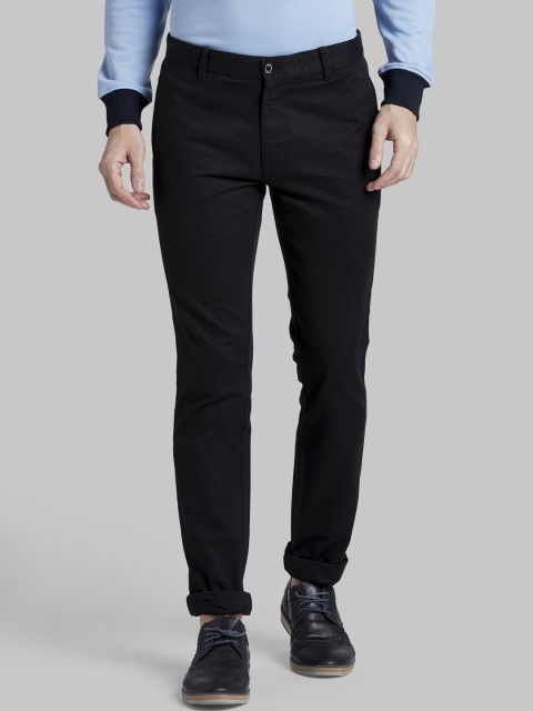 

Parx Men Black Regular Fit Solid Regular Trousers