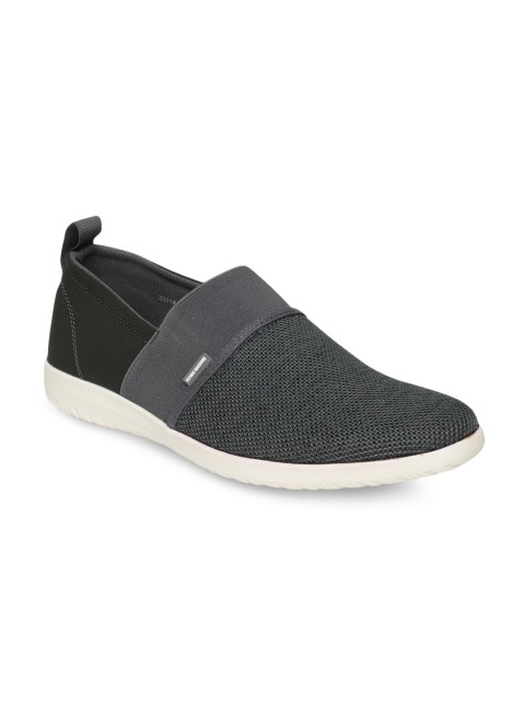 

Flying Machine Men Grey Slip-On Sneakers
