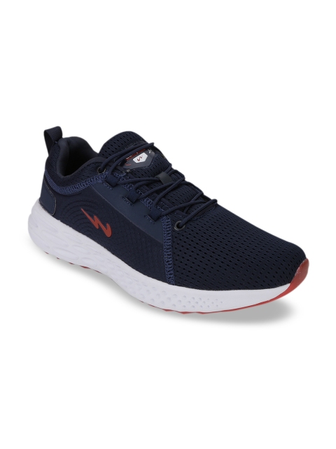 

Campus Men Navy Blue & Red Mesh Darwin Running Shoes