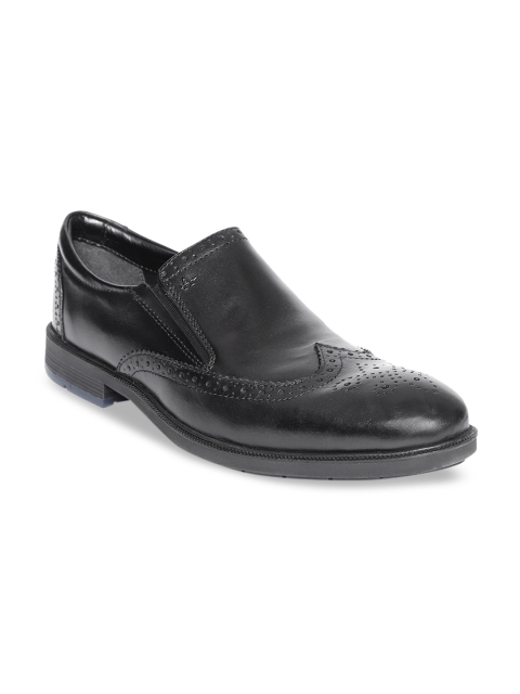 

Arrow Men Black Textured Leather Brogues